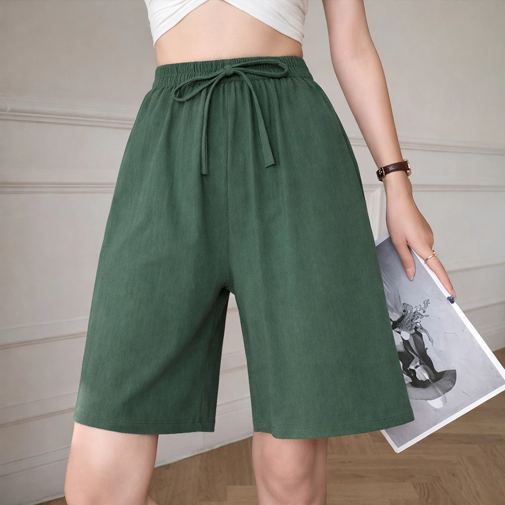 กางเกง 3 ส่วน ผ้าลินินผสมฝ้าย (Linen Cotton Shorts) รหัส CC001
