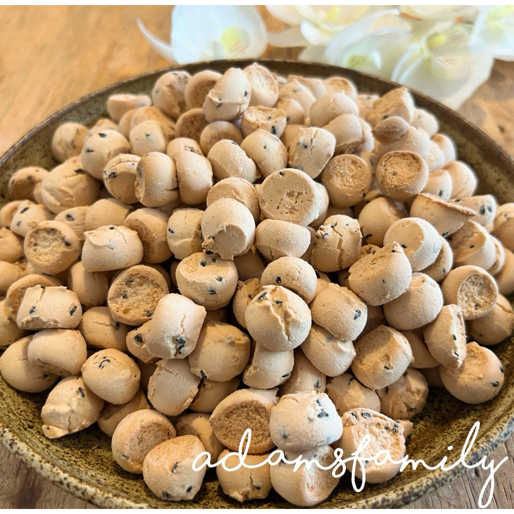 ขนมผิงโฮมเมด อบควันเทียนรสงาดำ รสชาติไทยแท้ ขนาด 500 กรัม