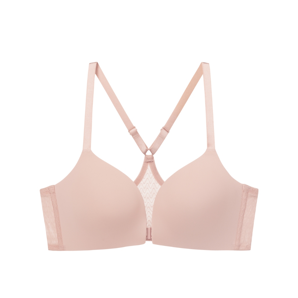 Triumph เสื้อชั้นในไม่มีโครงตะขอหน้า รุ่น Simply Everyday Chic FP รหัส 10227720 สีชมพูอ่อน 00WJ