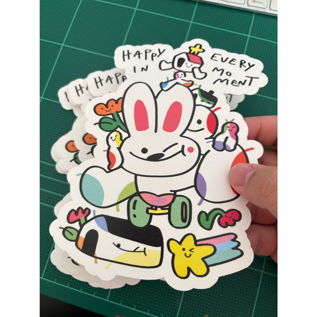 sunnice art club | Postcard  Dicut "Happy in Every Moment"