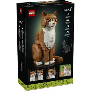 LEGO Ideas 21376 Orange Cat (1755 Pieces), Building Blocks, Kids Toy