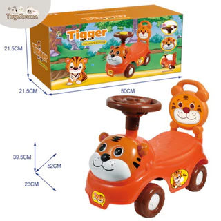 Toyszoona รถขาไถเด็ก น้องหมูเด้ง รถขาไถแมคโคร รถตักดิน มีไฟ มีเสียงเพลง 4 ล้อ OC-R1
