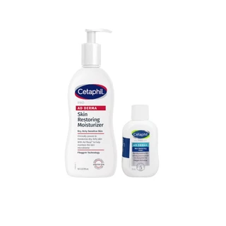 Cetaphil Pro AD Derma Skin Restoring Body Moisturizer 295 ml. (ครีมบำรุงผิว) แถม AD wash 29 (แพ็คเกจใหม่)