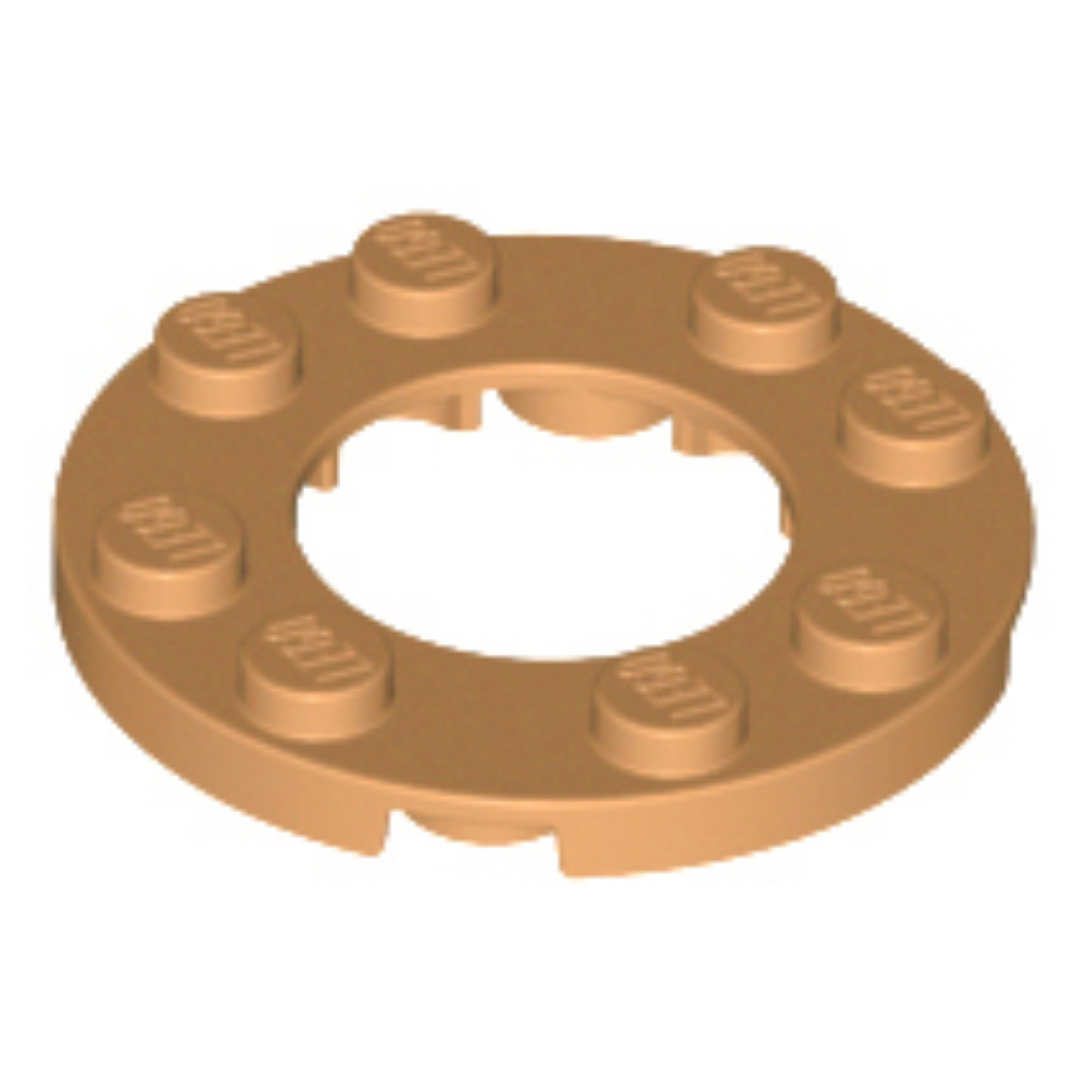 [152] ชิ้นส่วนเลโก้ Lego Part Plate, Round 4 x 4 with 2 x 2 Hole (11833) ราคา/ชิ้น – โปรปัง