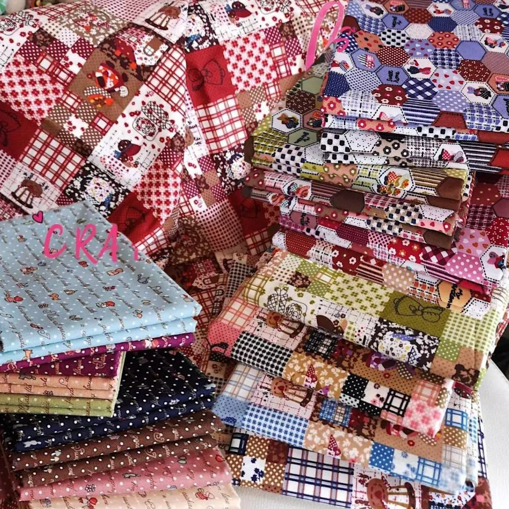 ผ้าคอตตอน ลาย น้องซู ผ้า เนื้อดี พิมพ์ลาย มีให้เลือกหลายสี สินค้าพร้อมส่งจากไทย