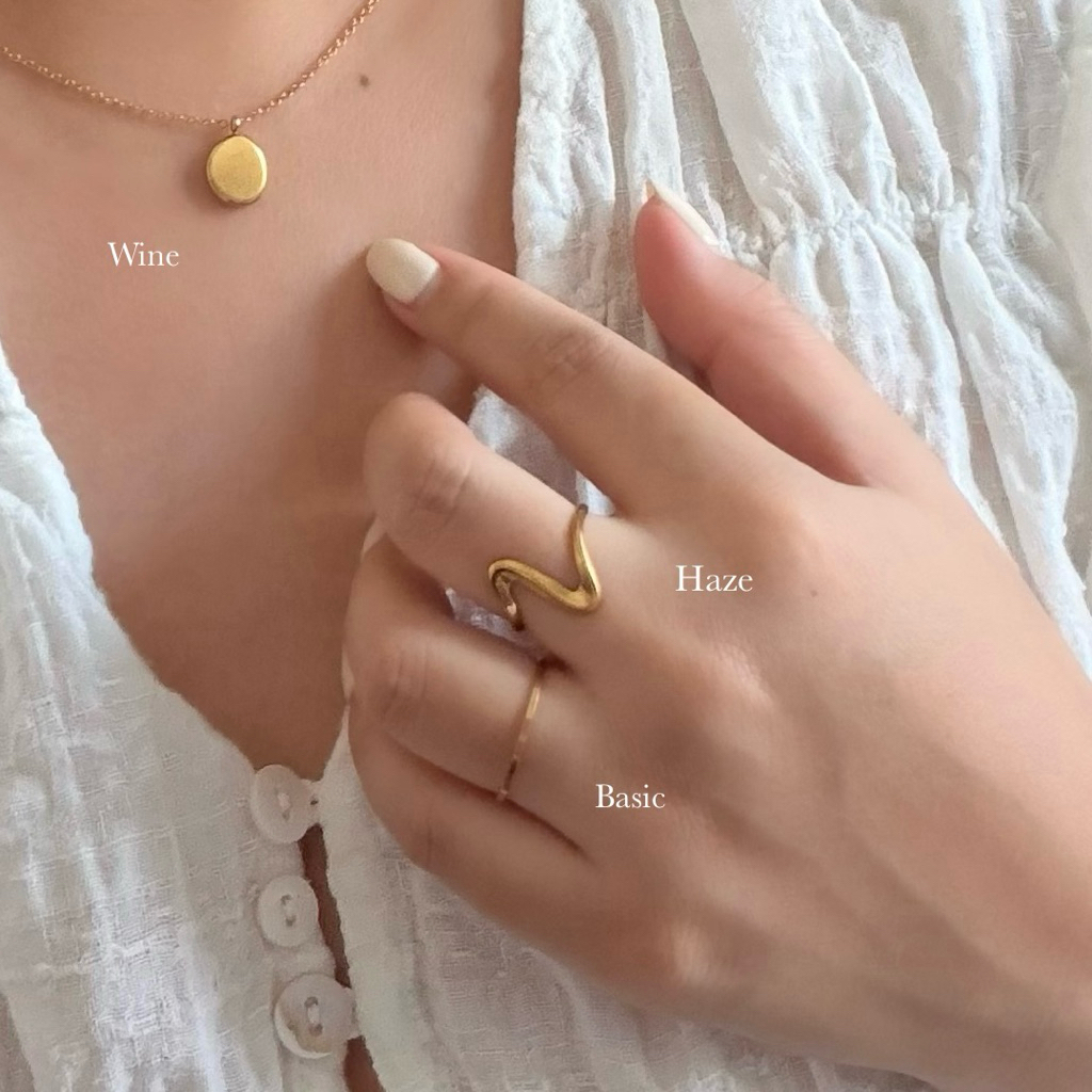 [New]Decem - Haze แหวนปรับขนาด มี2สี สแตนเลสไม่ลอกไม่ดำ