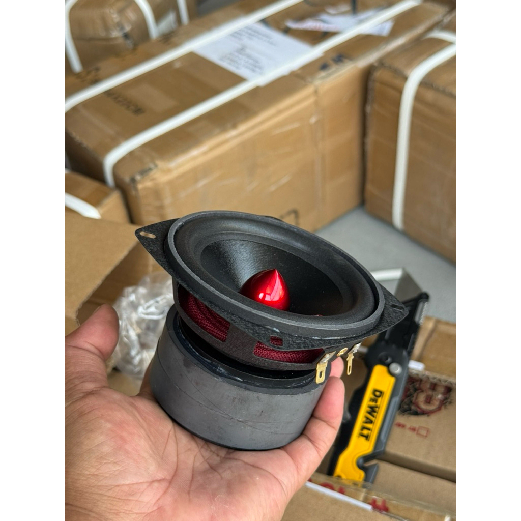 ใหม่ล่าสุด ลำโพงเสียงกลาง4นิ้วแม่เหล็ก2ชั้น แรงๆลั่นๆ 4โอม 100w จ๊าบๆ