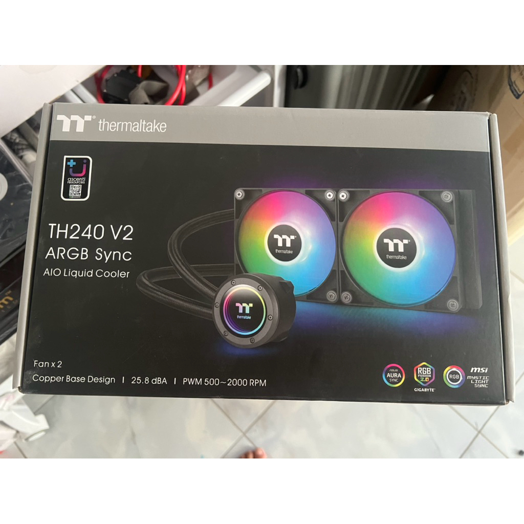 (มือสอง) ชุดน้ำ 2 ตอน Thermaltake   liquid cooler LGA1700 AM4 AM5  AIO CPU