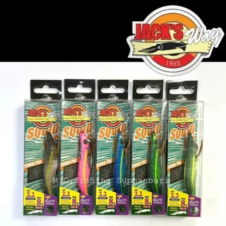 โยทะกา Jack's Way Squid Pro มีเสียง/เรืองแสง สีอมตะ | Jack's Way Squid Jig Rattle Sound - Size 1.8, 2.2, 2.5, 3.0