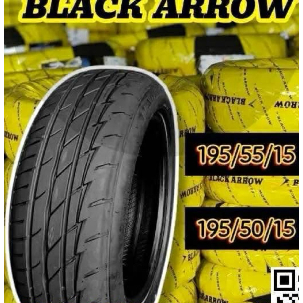 195/50R15  𝕭𝖑𝖆𝖈𝖐 𝕬𝖗𝖗𝖔𝖜 ปี 26 ยางใหม่รถเก๋งขอบ 15 ลาย RE005 ราคา 1 เส้น ใส่รถเก๋งขอบ 15 นิ้วได้ทุกรุ่