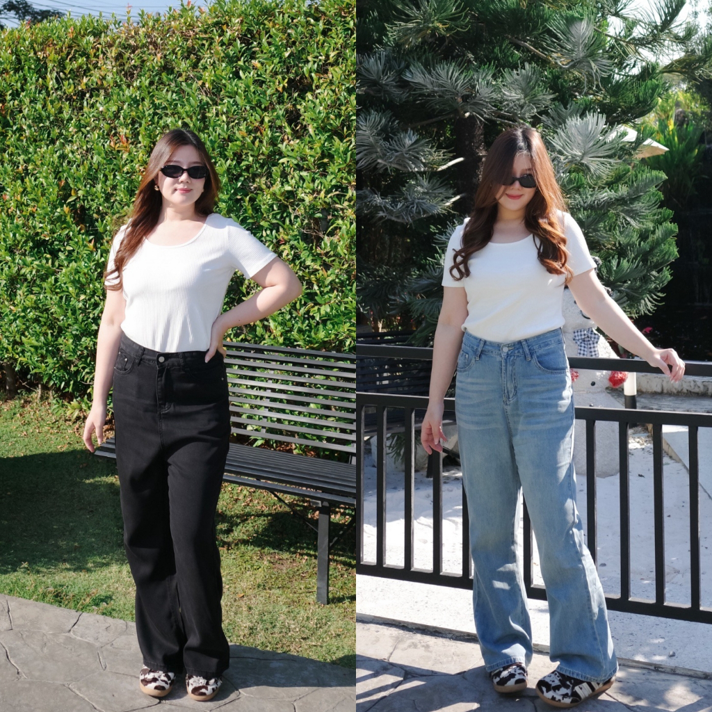 ( เอวสูงถึง 38") Soft Denim Pants กางเกงยีนส์สาวอวบ
