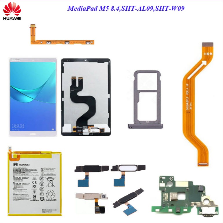 อะไหล่ Huawei MediaPad M5 8.4,SHT-AL09,SHT-W09/สายแพร/ถาดใส่ซิมการ์ด/แบต HB2899C0ECW/หน้าจอ LCD