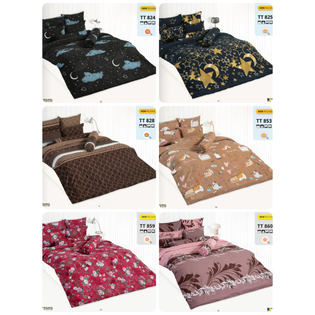 ผ้าปูที่นอน 3.5 ฟุต/5 ฟุต/6 ฟุต TOTO ลายทั่วไป