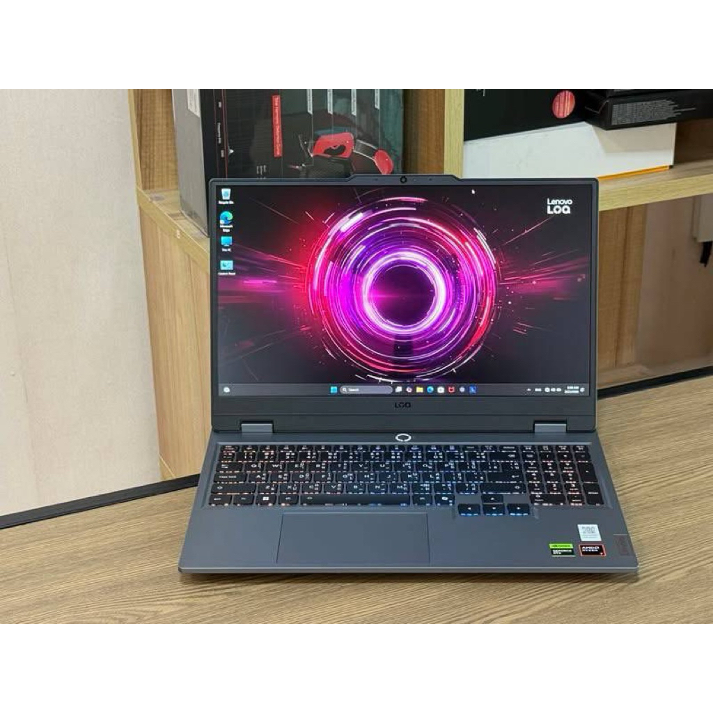 Lenovo LOQ 15AHP10-83JG0054TA AMD Ryzen 7 250 SSD512GB RAM16GB RTX 5050 (8GB GDDR7) เครื่องใหม่ตัวโช