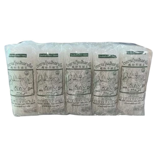 วุ้นเส้นท่าเรือ ตราสิงโตคู่ ถั่วเขียวแท้ 100% เหนียวนุ่มไม่อืด (50g/100g)
