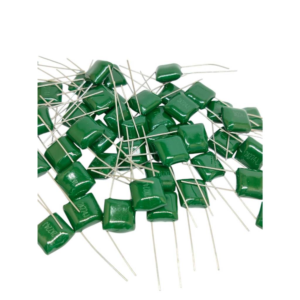 10pcs 224 100v 2A 224j 220nF 0.22uF c mylar capacitor ตัวเก็บประจุ