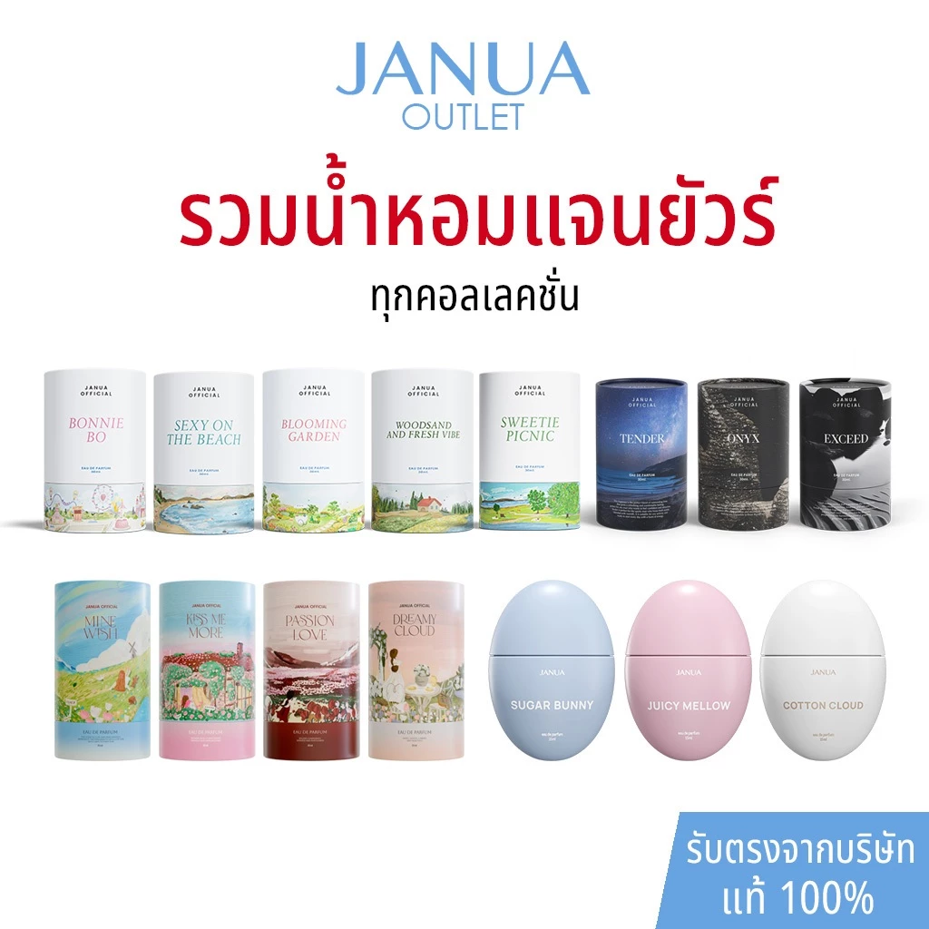 แท้ 100% น้ำหอมแจนยัวร์ Janua Perfume รวมทุกคอลเลคชั่น ขนาด 30 ml และ 15 ml
