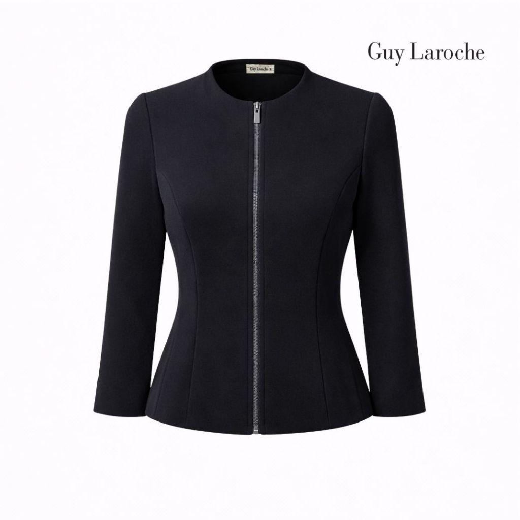 GUYLAROCHE เสื้อแจ๊คเก็ตแขนยาวสีดำ GXJPBL