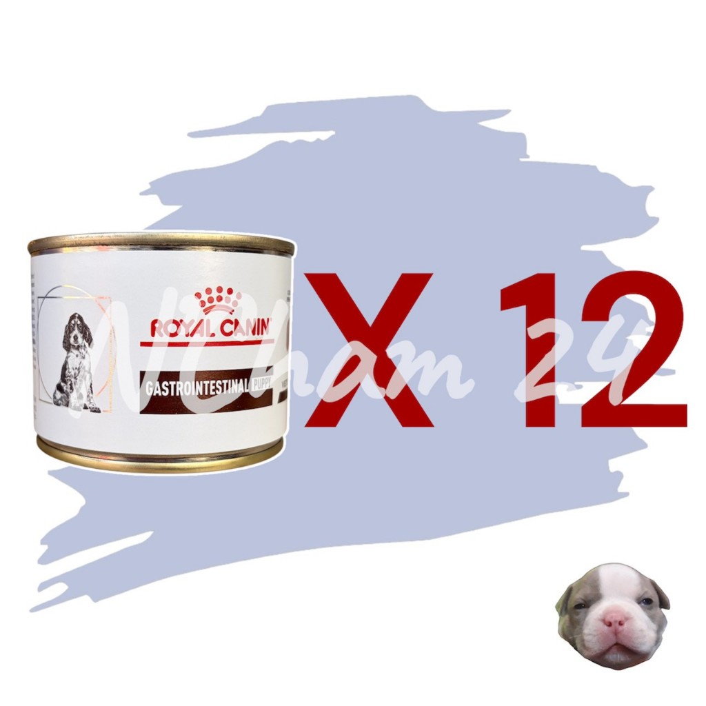 โปรดอ่านก่อนสั่ง Royal Canin Gastrointestinal Puppy195g 12กระป๋อง อาหารเปียก ลูกสุนัขโรคทางเดินอาหาร