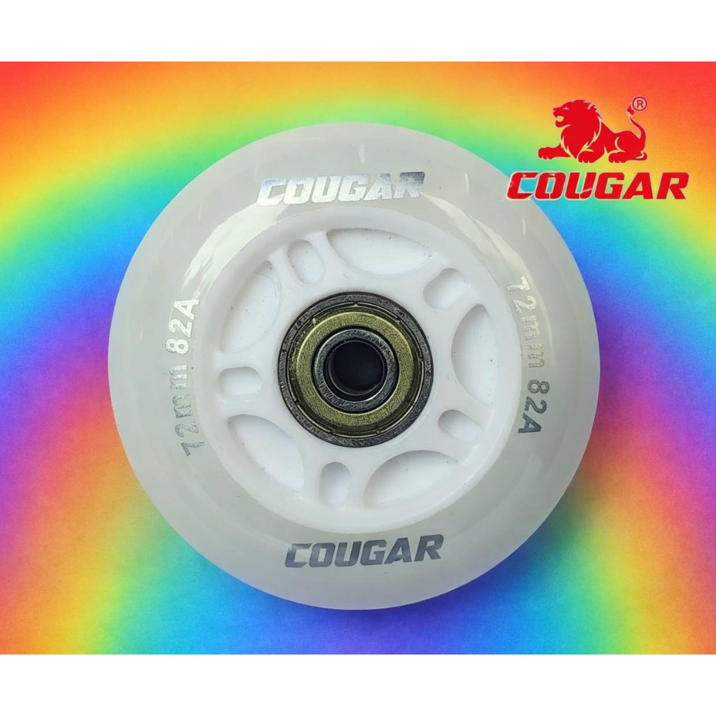COUGAR Flashing skate wheel 82A ราคาลูกละ 65 บาท