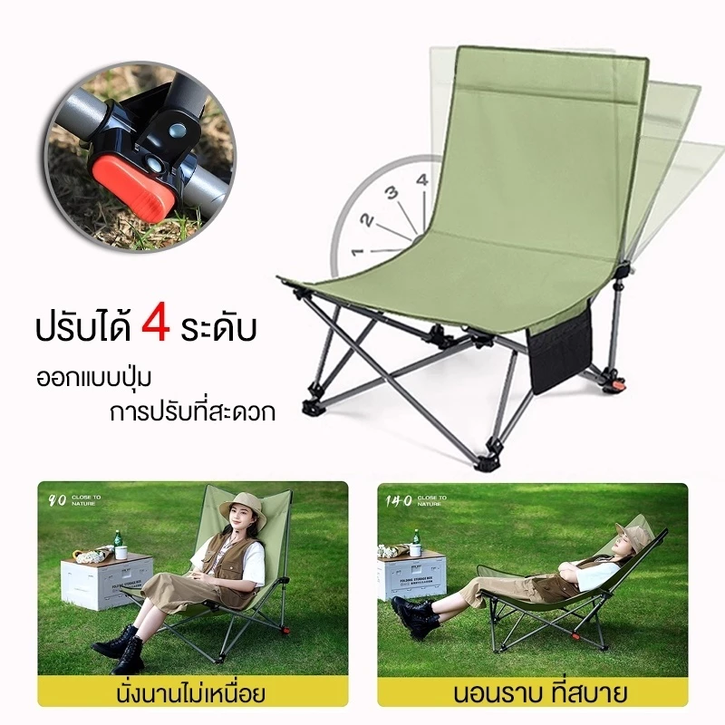 เก้าอี้แคมป์ปิ้งพับได้ 3 ระดับ thumbnail 6