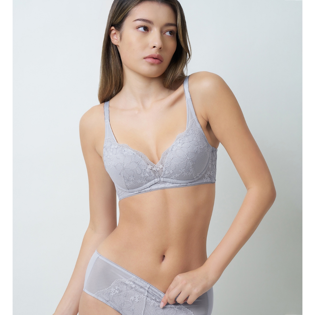 Triumph เสื้อชั้นในไม่มีโครง รุ่น Aqua Plumeria HU DV 01 รหัส 10227760 สีเทาอ่อน 6227 — صورة 2