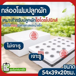 *โค้ดส่งฟรี* กล่องโฟมปลูกผัก กล่องโฟม ลังโฟม ปลูกผักไฮโดร กล่องใส่กุ้ง กล่องลังโฟม กล่องกุ้ง 10กก ไฮโดรโปนิกซ์ clearance