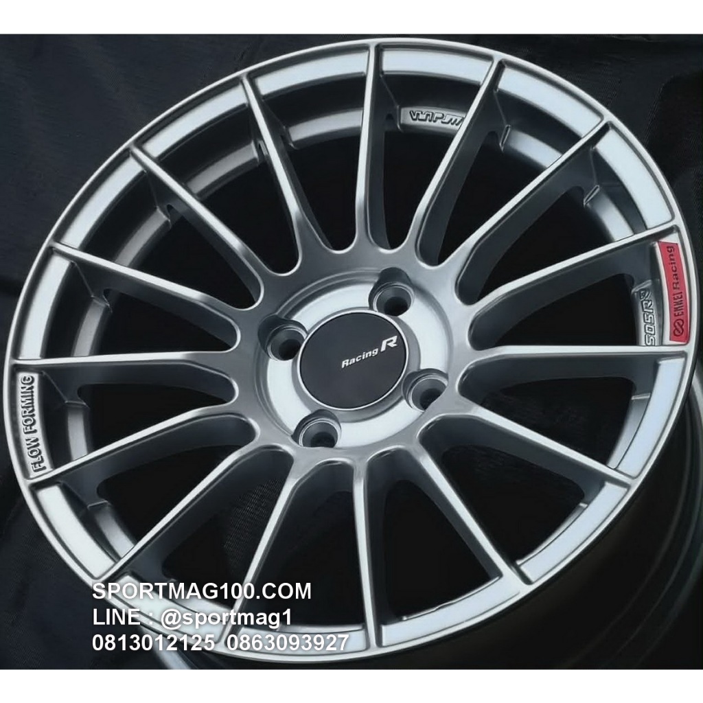 ล้อแม็กซ์ RS05RR ขอบ15นิ้ว 4รู100 สีไฮเปอร์ซิลเวอร์ กว้าง7นิ้ว Offset30 [19318]