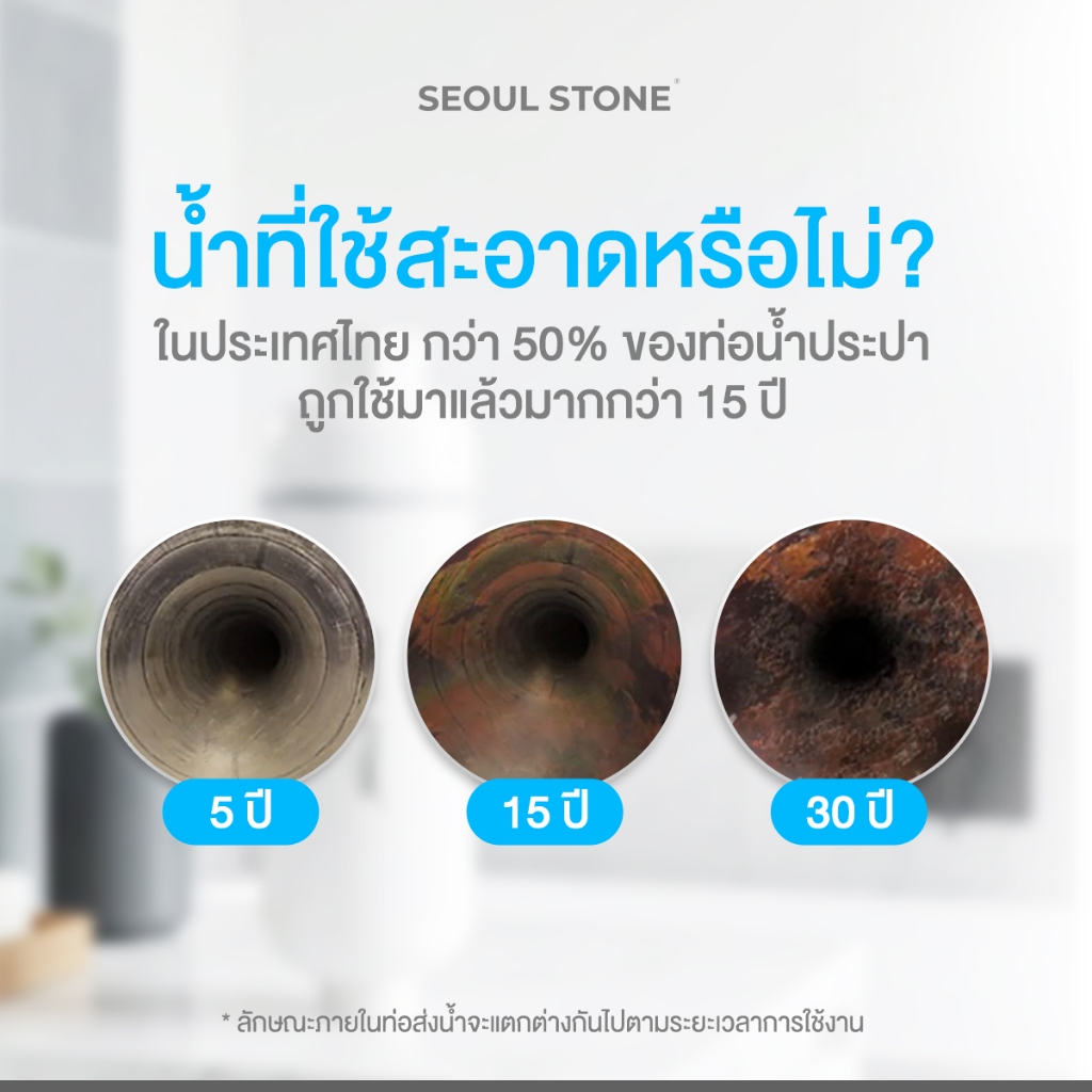 Pure Filter 2.0 ที่กรองน้ำฝักบัว 3 ชั้นลดสิว กรองคลอรีน กำจัดแบคทีเรีย - 5