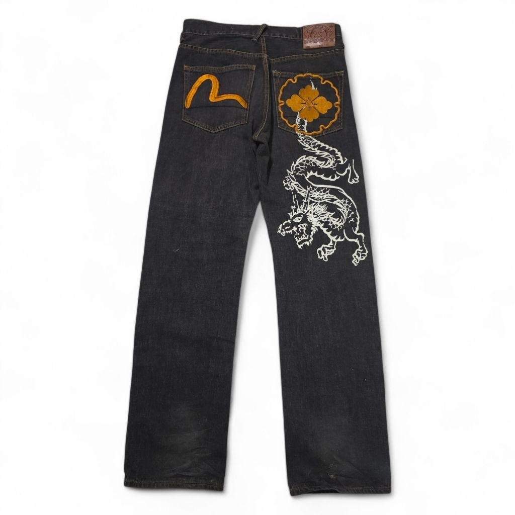 กางเกงยีนส์ Authentic Evisu Jeans Dragon backlight go in the drak สภาพมือ1