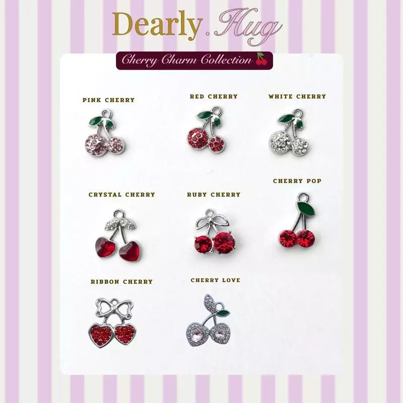 Dearly.Hug - Cherry Charm จี้ สำหรับตกแต่งเครื่องประดับ