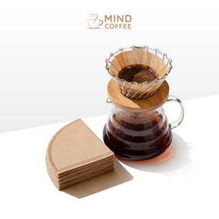 กระดาษกรองกาแฟ 100 แผ่น แบบหนา แผ่นฟิลเตอร์กรองกาแฟ กรองกาแฟ…