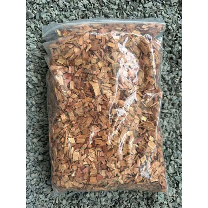 Lychee Wood Chips ไม้ลิ้นจี่หั่นชิพ ออร์แกนิค สำหรับรมควันโดยเฉพาะ Barbecue BBQ 500 กรัม