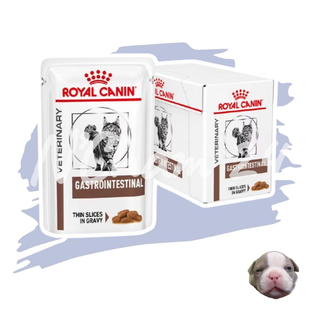 Royal Canin Gastro Intestinal Pouch ขนาด 85g x 12 ซองรอยัลคานิน อาหารแมวโรคท้องเสีย