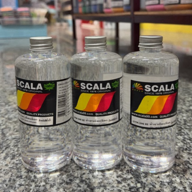 Scala น้ำยาเช็ดบล็อคสกรีน ขนาด 300ซีซี สำหรับสีเชื้อน้ำ