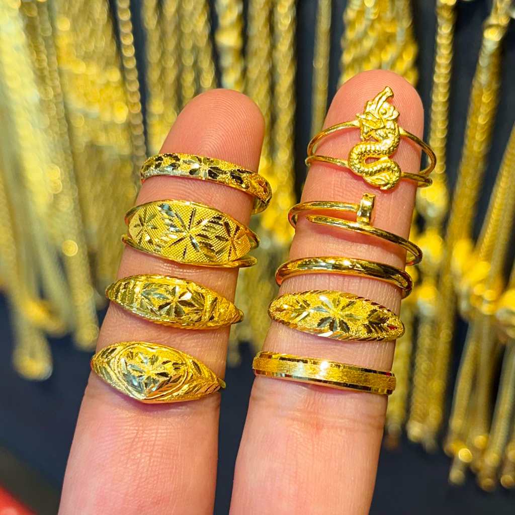 แหวน 1 กรัม ทองคำแท้96.5% (เลือกลายในแชท)