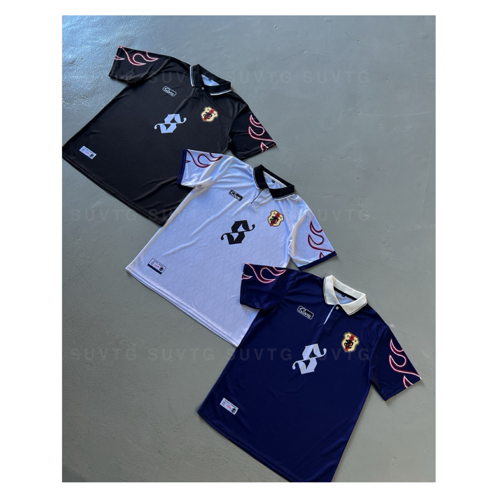 เสื้อคอปก เสื้อพิมพ์ลาย โปโล Unisex ผ้าเบา ใส่สบาย สีไม่ตก - ผู้ชาย เสื้อผู้ชาย