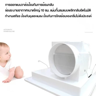 พัดลมระบายอากาศติดเพดาน 8/10/12 นิ้ว แรงมาก สำหรับห้องครัวและห้องน้ำ แถมท่อลม 1 ม. รับประกัน 3 ปี