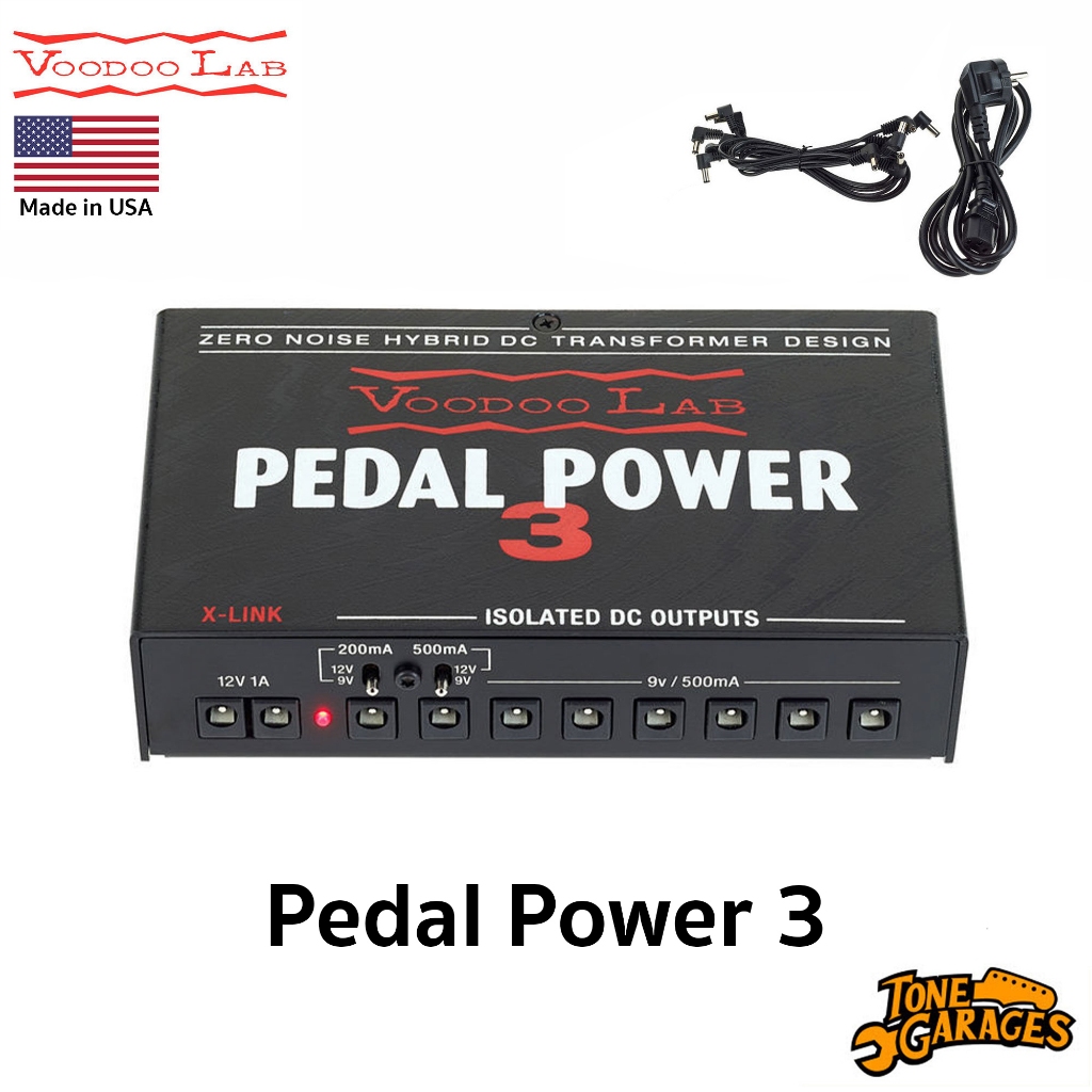 Voodoo Lab Pedal Power 3 Power Supply จ่ายไฟ Pedalboard เอฟเฟค พร้อมสายพ่วง Made in USA