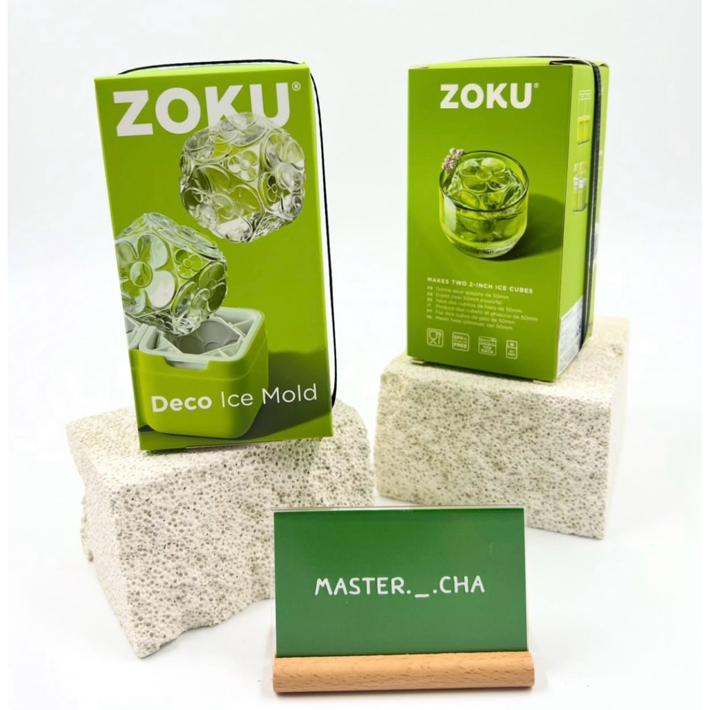 พร้อมส่ง 🇯🇵 ZOKU Deco Ice Mold แม่พิมพ์น้ำแข็งลายคริสตัลจาก ZOKU 🧊✨ ใส มินิมอล หรู ถ่ายรูปสวยทุกแก้ว
