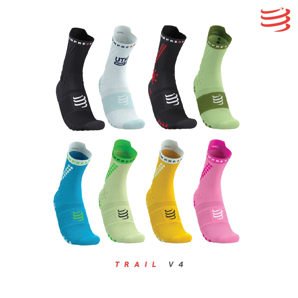 COMPRESSPORT PRO RACING SOCKS V4.0 TRAIL | ถุงเท้าวิ่งรุ่นเทรล