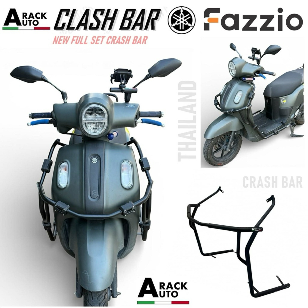แคชบาร์ กันล้ม Yamaha Fazzio แบบเต็มคัน (( สินค้าไม่รวมประกับ ))