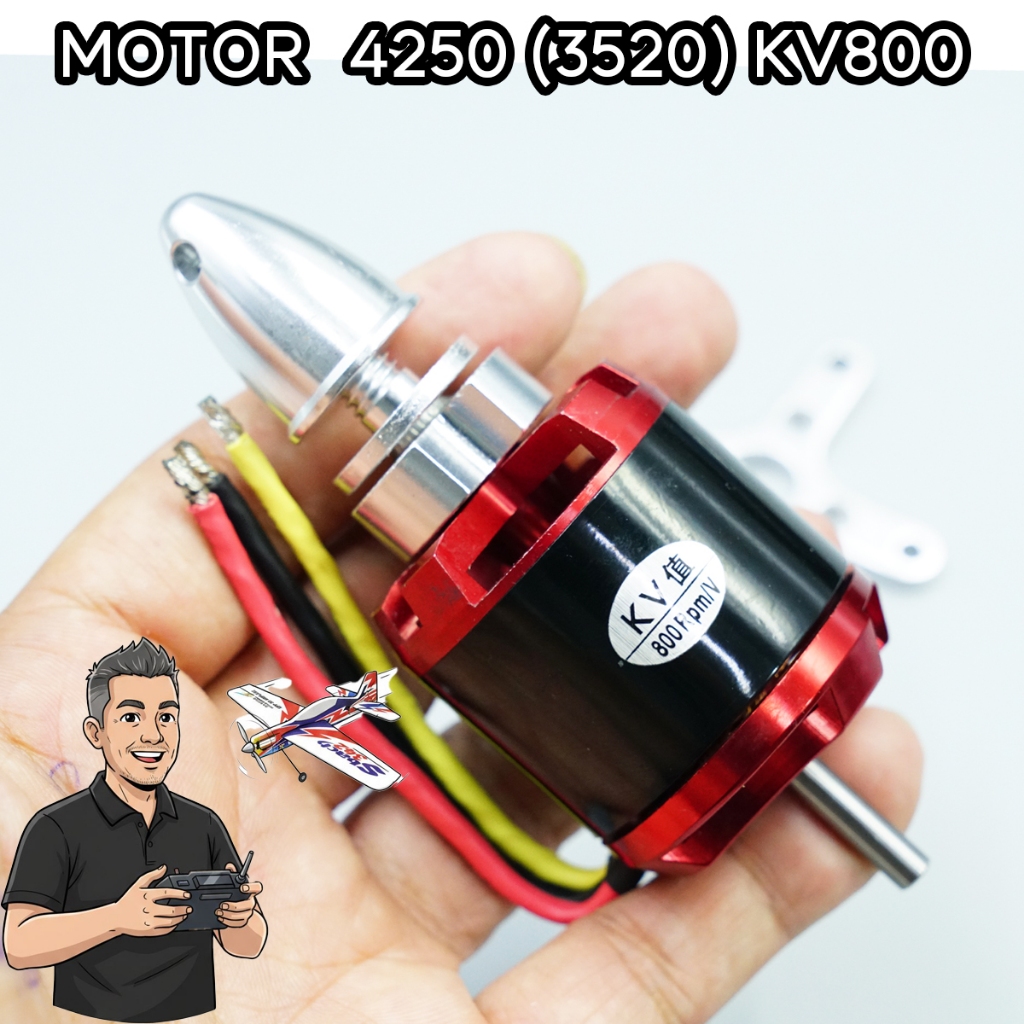 มอเตอร์ Motor Size 3520KV800 ขนาดวัดเปลือกนอก 4250