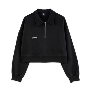 URTHE - เสื้อสเวตเตอร์ คอปก รุ่น ZIP SWEATSHIRT