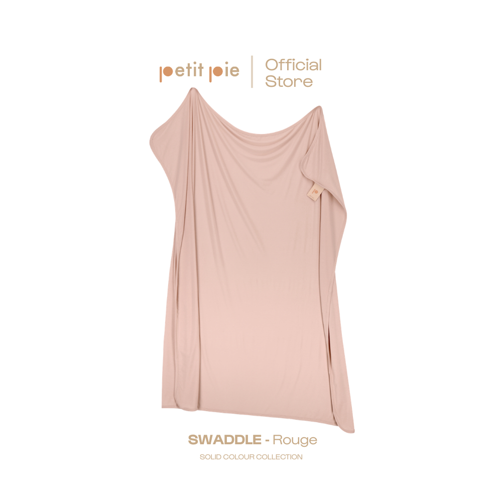 Petit Pie Swaddle Rouge ผ้าห่อตัวใยไผ่ นุ่มลื่น อ่อนโยนต่อผิว ผ้าโปร่งเย็นสบาย น้ำหนักเบา ปลอดภัย รับรองโดย  OKEO-TEX