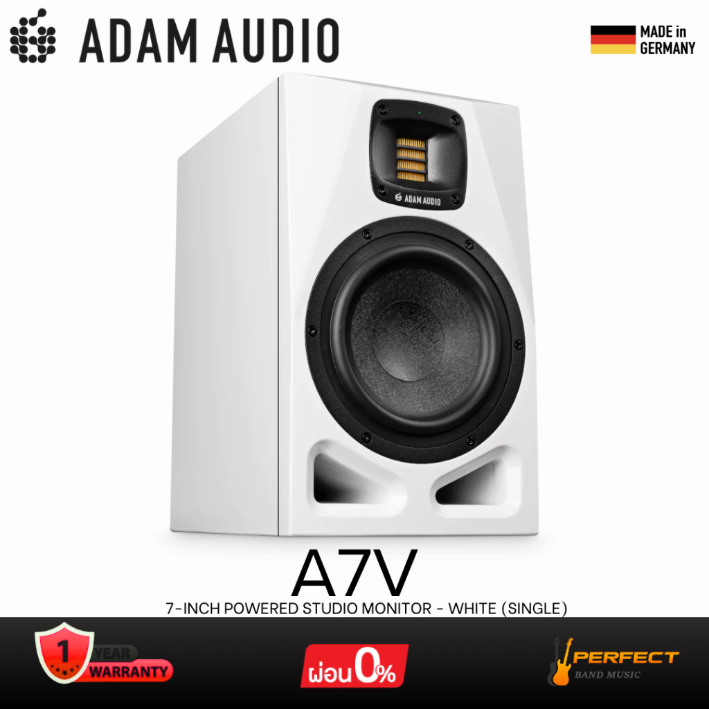 ลำโพงมอนิเตอร์  ADAM Audio A7V 7-inch Powered Studio Monitor - White (Single) * กรุณาสอบถามก่อนสั่งซ