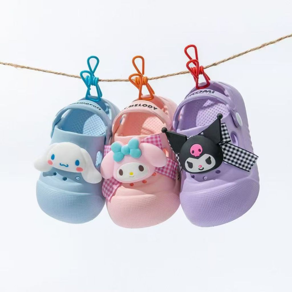 รองเท้าเด็ก รองเท้าแตะ รัดส้น EVA พื้นนิ่ม ลายการ์ตูน sanrio สุดน่ารัก ราคา ถูกที่สุด ดีลบีเคเค แกลเลอรีภาพที่ 7