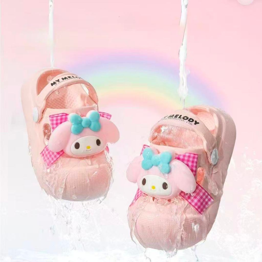 รองเท้าเด็ก รองเท้าแตะ รัดส้น EVA พื้นนิ่ม ลายการ์ตูน sanrio สุดน่ารัก ราคา ถูกที่สุด ดีลบีเคเค แกลเลอรีภาพที่ 8