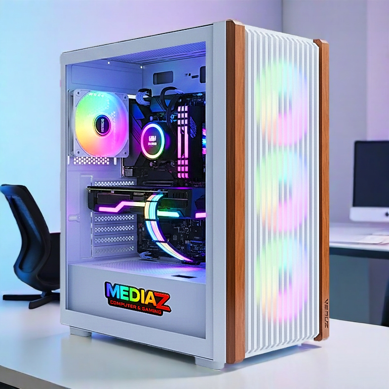 ส่งทันที เคส E-ATX สีขาว ดำ ใหญ่ เย็น ไม้แท้แต่งลาย รับการ์ดจอ3พัดลม ชุดน้ำ3ตอน Media Z Venuz 4736 ราคา ถูกที่สุด ดีลบีเคเค แกลเลอรีภาพที่ 6