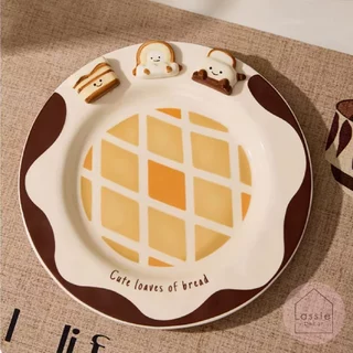 ✨ NEW ✨Waffle & Bakery 🥨🍞 คอลเลคชันจานเซรามิกธีมขนมอบ ดีไซน์อบอุ่น จัดโต๊ะแล้วใจฟู 🧇✨ Lassie decor